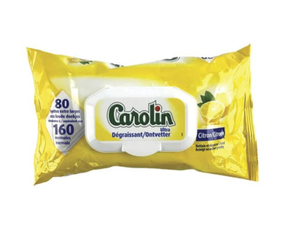 CAROLIN HYGIËNEDOEKJES  (80 extra lange/160 normale doekjes)