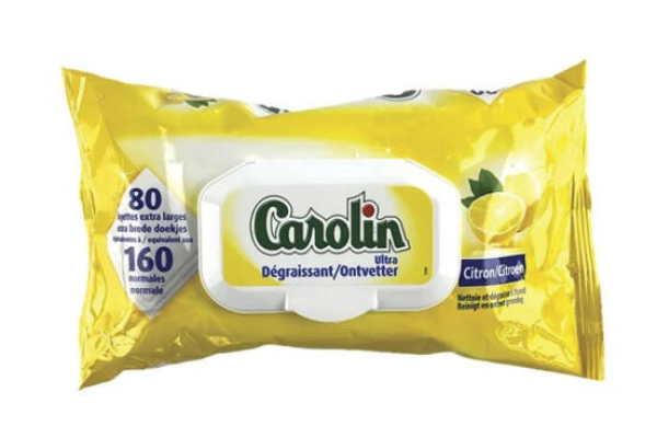 CAROLIN HYGIËNEDOEKJES  (80 extra lange/160 normale doekjes)